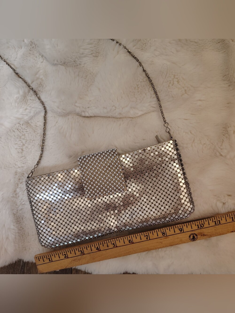 Aluminum Silver Clutch - Picture 6 of 11